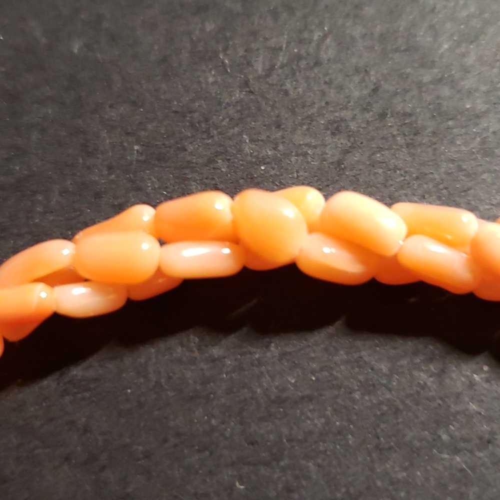 Orange Coral Necklace (swan not included)